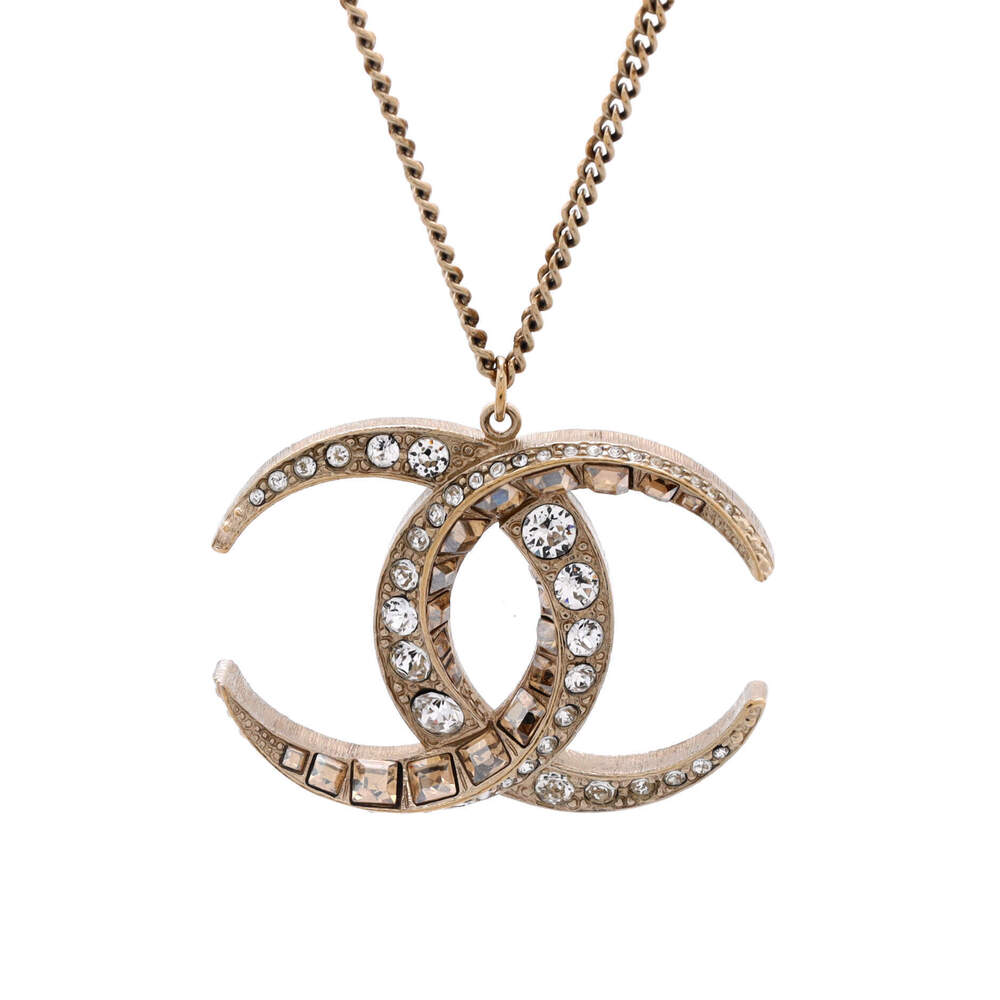 Chanel Paris-Dubai CC Crescent Moon Pendant Necklace